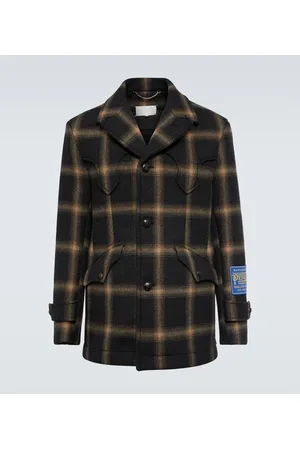 Maison Margiela X Pendleton abrigo de lana a cuadros