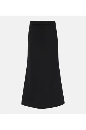 Acne Studios Falda larga de mezcla de lana