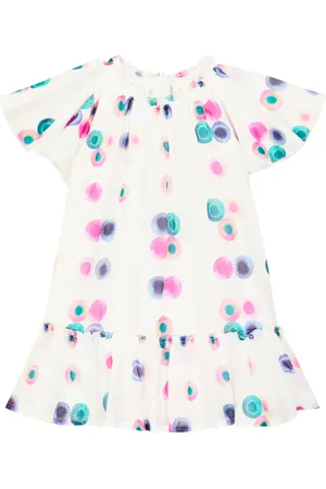 Chloé Chloé Kids Vestido de algodón estampado