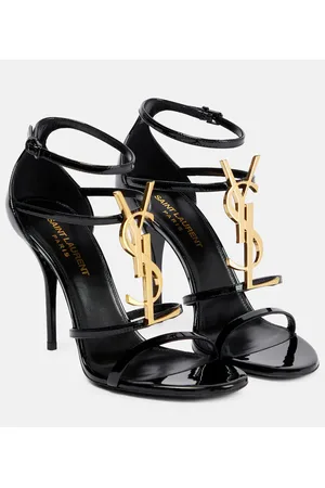 Saint Laurent Sandalias Cassandra 100 de piel