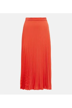 Maison Margiela Falda midi de crepé plisada
