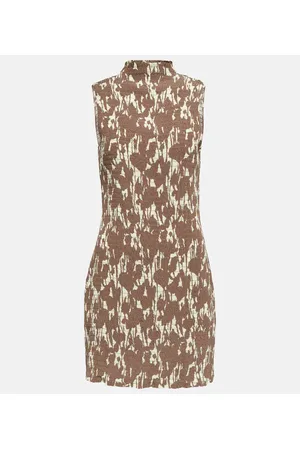 Proenza Schouler Vestido corto de jersey fruncido floral