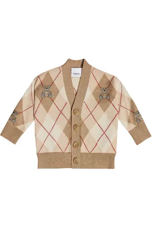 Burberry Bebé - cárdigan Thomas Bear en mezcla de lana