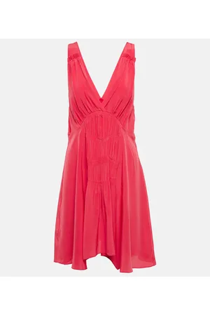 Isabel Marant Vestido corto Nalatiaga de seda