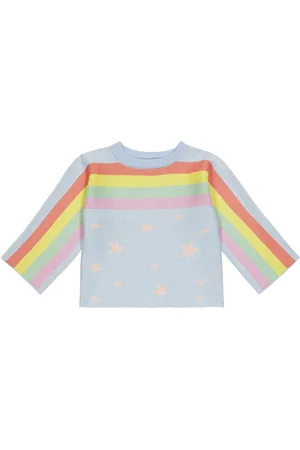 Stella McCartney Sudadera de algodón y lana estampada