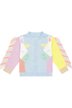 Stella McCartney Bebé - cárdigan de algodón con volantes