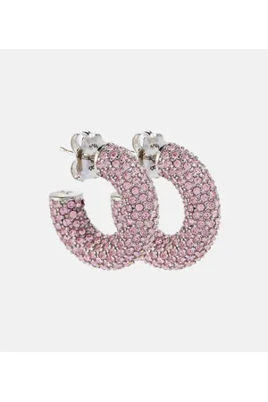 Amina Muaddi Pendientes Cameron Small con adornos