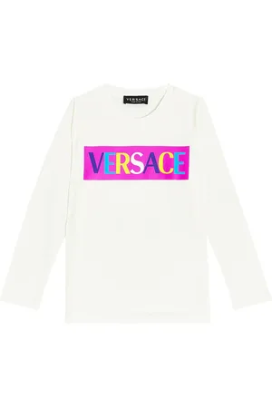 VERSACE Camiseta en jersey de algodón estampada