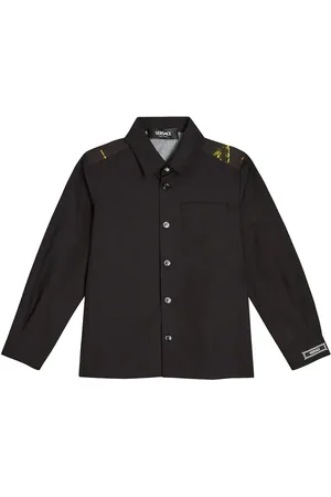 VERSACE Camisa de algodón estampada
