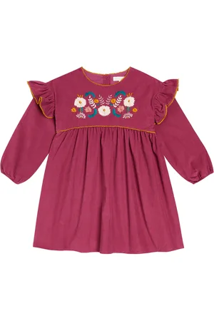 Louise Misha Vestido de algodón bordado
