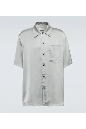 Jil Sander Camisa bowling Shirt 36 de satén