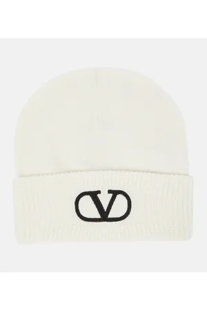 VALENTINO Gorro VLogo de lana virgen bordado