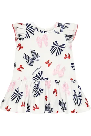 MONNALISA Bebé - vestido de jersey de algodón estampado
