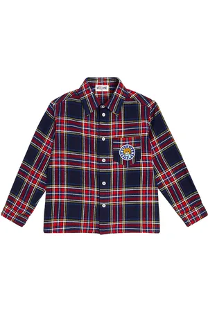 Moschino Camisa Teddy Bear de algodón a cuadros
