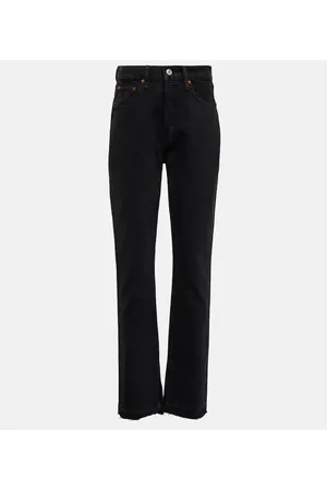 RE/DONE Jeans rectos 70s de tiro alto