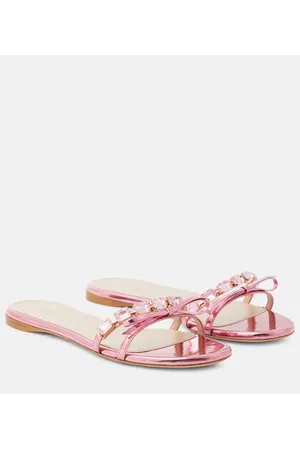 Giambattista Valli Sandalias de piel adornadas