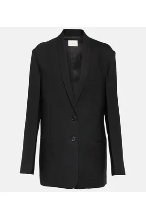 The Row Blazer de lana de botonadura simple
