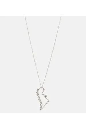 Aliita Collar Dino de oro blanco de 9 ct