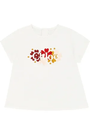 Chloé Chloé Kids Bebé - camiseta de algodón con logo