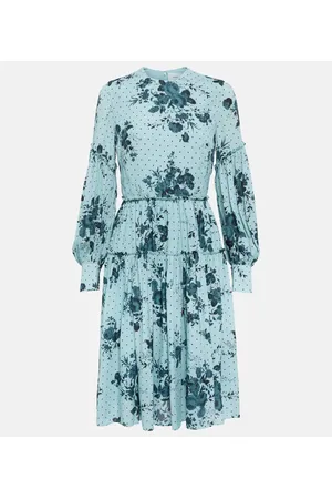 Erdem Vestido corto de crepé floral