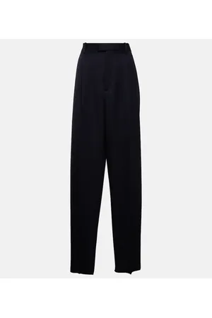 Bottega Veneta Pantalones rectos de sarga de lana