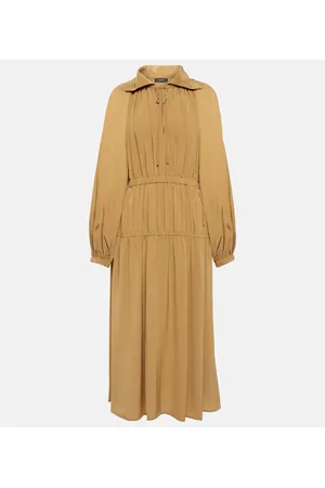 Joseph Vestido midi Dryden en crepé de seda