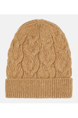 Loro Piana Gorro en punto trenzado de cachemir
