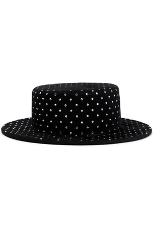 Ruslan Baginskiy Sombrero canotier de fieltro adornado