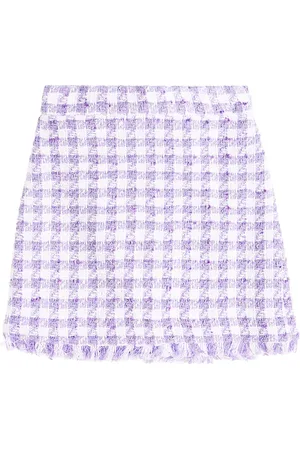 MONNALISA Falda de punto bouclé con pata de gallo