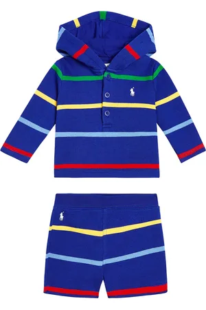 Ralph Lauren Bebé - set de sudadera y shorts de mezcla de algodón