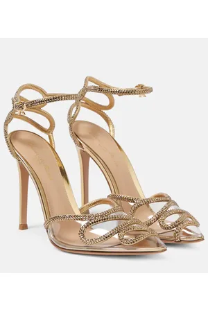 Gianvito Rossi Salones de piel y PVC adornados