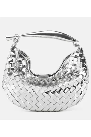 Bottega Veneta Bolso Sardine de piel Intrecciato metalizada