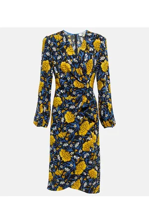 Diane von Furstenberg Vestido midi con estampado floral