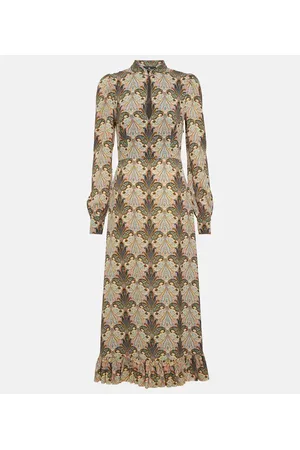 Etro Vestido midi con paisley