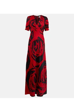 Diane von Furstenberg Vestido largo Walker floral