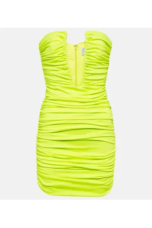 GIUSEPPE DI MORABITO Vestido corto fruncido con aberturas