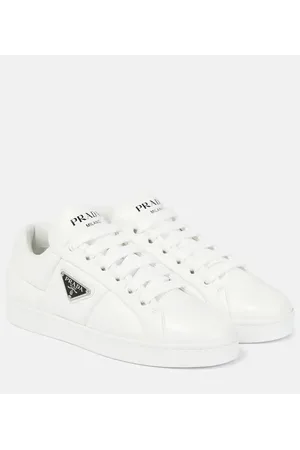 Prada Zapatillas de caña baja de piel