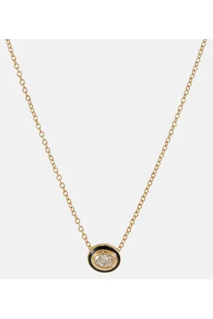 Melissa Kaye Collar Lenox Reign de oro de 18 ct con diamante