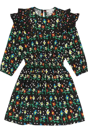 Stella McCartney Vestido floral con volantes