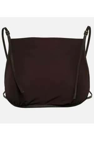 CHRISTOPHER ESBER Crop top Framed con piel
