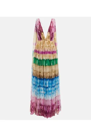 VALENTINO Vestido de fiesta en seda estampado