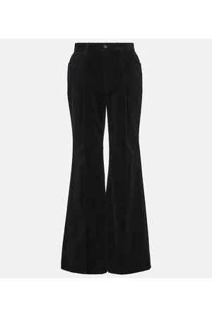 Ralph Lauren Pantalones flared de terciopelo