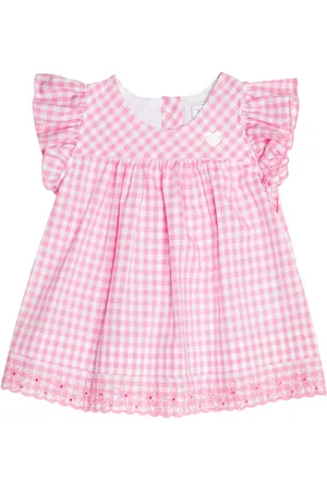 MONNALISA Bebé - vestido de algodón con cuadros vichy