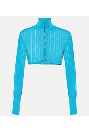 Alaïa Alaïa Cárdigan cropped de punto acanalado
