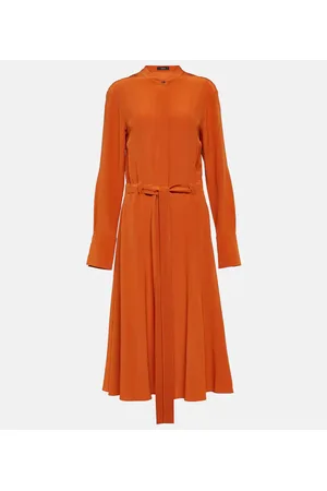 Joseph Vestido midi Fairbaim de seda