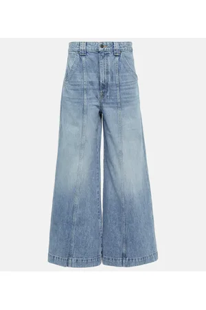 Khaite Jeans anchos Jackie de tiro bajo