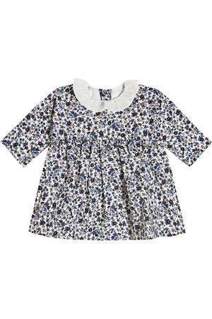 Il gufo Bebé - vestido de algodón floral