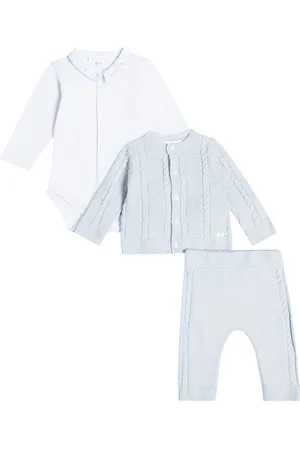 Tartine Et Chocolat Bebé - set de mono, cárdigan y pantalones de algodón