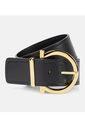 Salvatore Ferragamo Cinturón Gancini de piel
