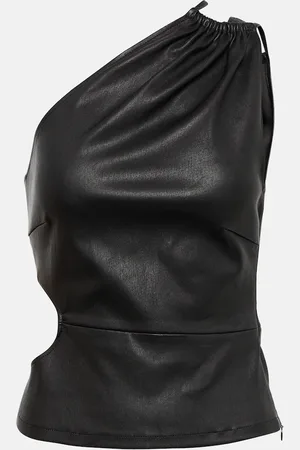 AMIRI Top de piel con abertura